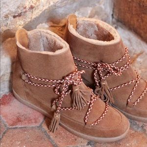 celeste fringe bootie